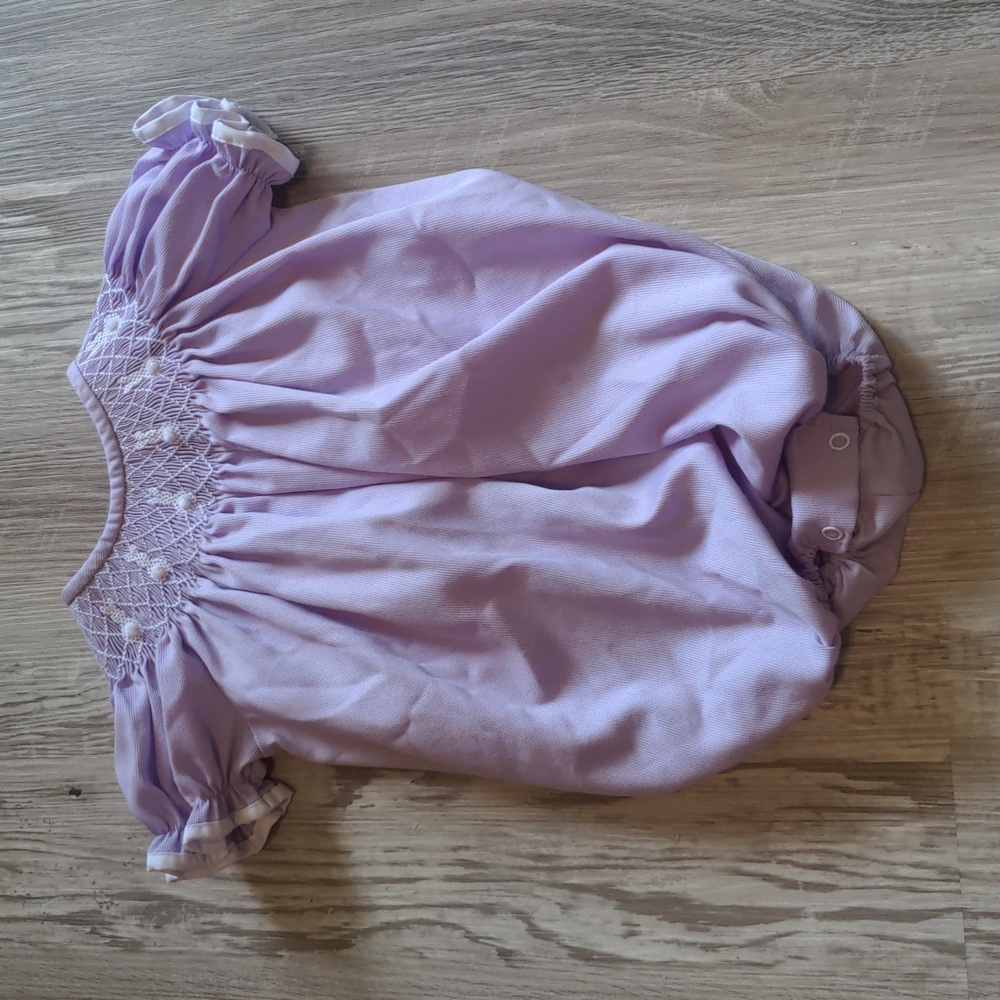 Lavender bunny onesie